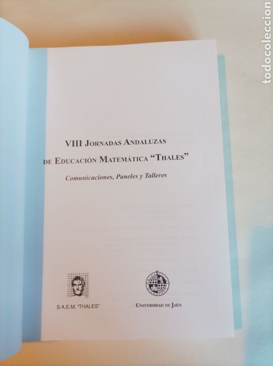 Libros de segunda mano de ciencias: VIII Jornadas andaluzas de educaci&oacute;n matem&aacute;tica. Thales - Foto 2
