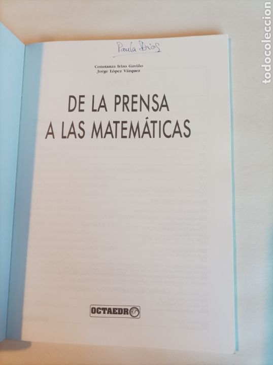 Libros de segunda mano de ciencias: De la prensa a las matem&aacute;ticas / Constanza Irizo y Jorge L&oacute;pez - Foto 2