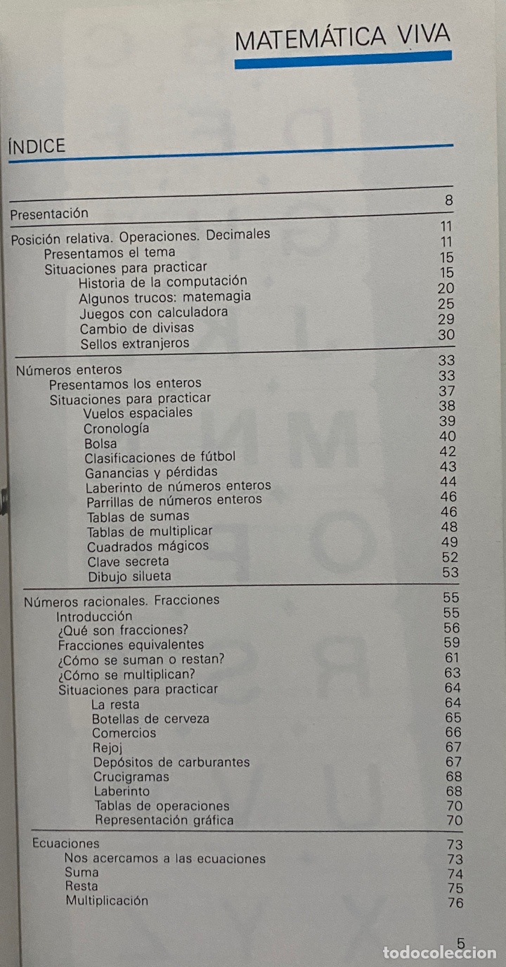 Libros de segunda mano de ciencias: Matem&aacute;tica viva - BRIALES, Francisco Jos&eacute;; JIM&Eacute;NEZ, Manuel - Foto 3