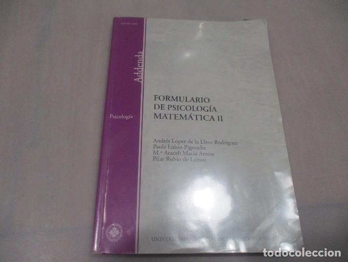 Libros de segunda mano de ciencias: VV.AA. Formulario de Psicolog&iacute;a matem&aacute;tica II W12984 - Foto 1