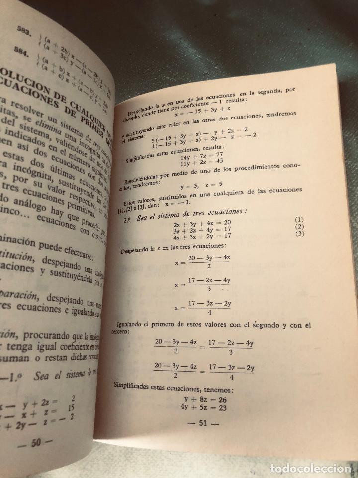 Libros de segunda mano de ciencias: Nociones de &aacute;lgebra y trigonometr&iacute;a. Libro de matem&aacute;ticas. Editorial Bru&ntilde;o. A&ntilde;o 1978. - Foto 3