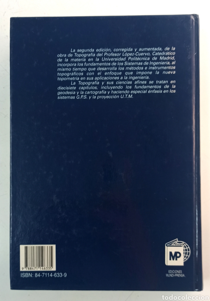 Libros de segunda mano de ciencias: Topograf&iacute;a. Seraf&iacute;n L&oacute;pez Cuervo. 2&ordf; edici&oacute;n - Foto 4