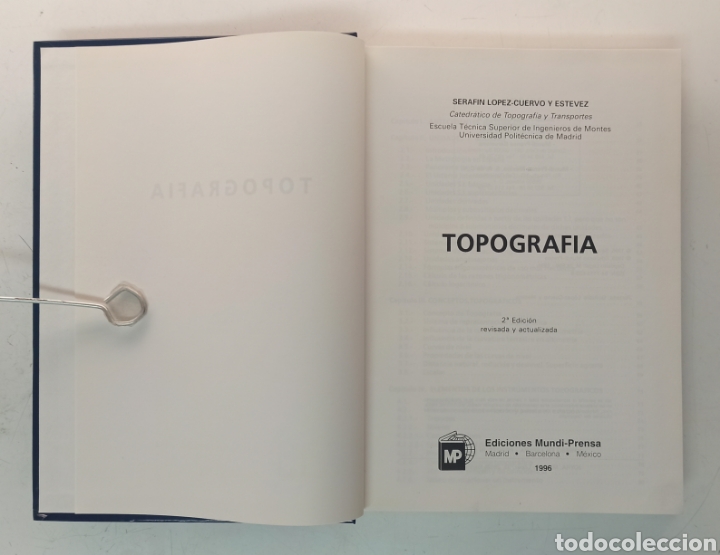 Libros de segunda mano de ciencias: Topograf&iacute;a. Seraf&iacute;n L&oacute;pez Cuervo. 2&ordf; edici&oacute;n - Foto 5