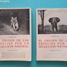 Libros de segunda mano: CHARLES DARWIN - EL ORIGEN DE LAS ESPECIES POR LA SELECCION NATURAL 2 TOMOS EDICIONES IBERICAS 1963