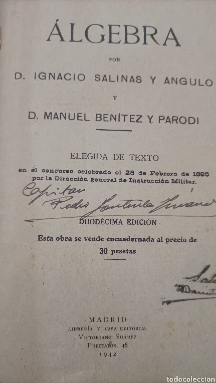Libros de segunda mano de ciencias: &Aacute;lgebra - Salinas y Ben&iacute;tez - Foto 3