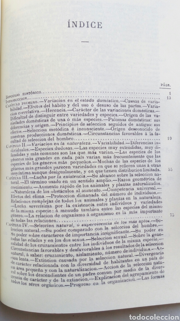 Libros de segunda mano: Origen de las Especies. Charles Darwin. - Foto 3