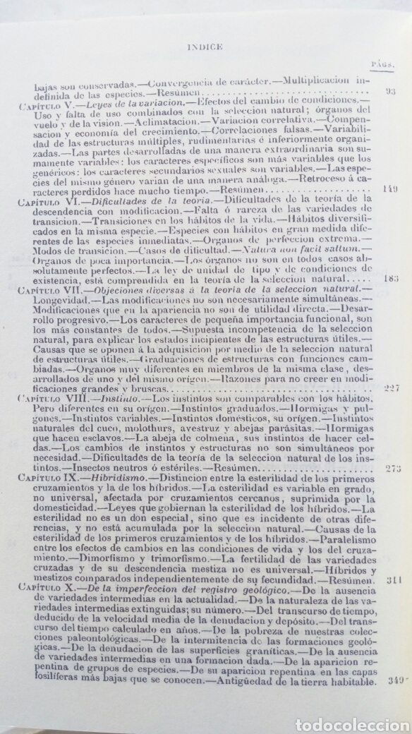 Libros de segunda mano: Origen de las Especies. Charles Darwin. - Foto 4