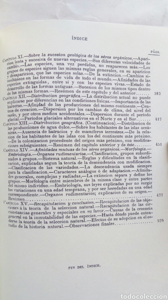 Libros de segunda mano: Origen de las Especies. Charles Darwin. - Foto 5
