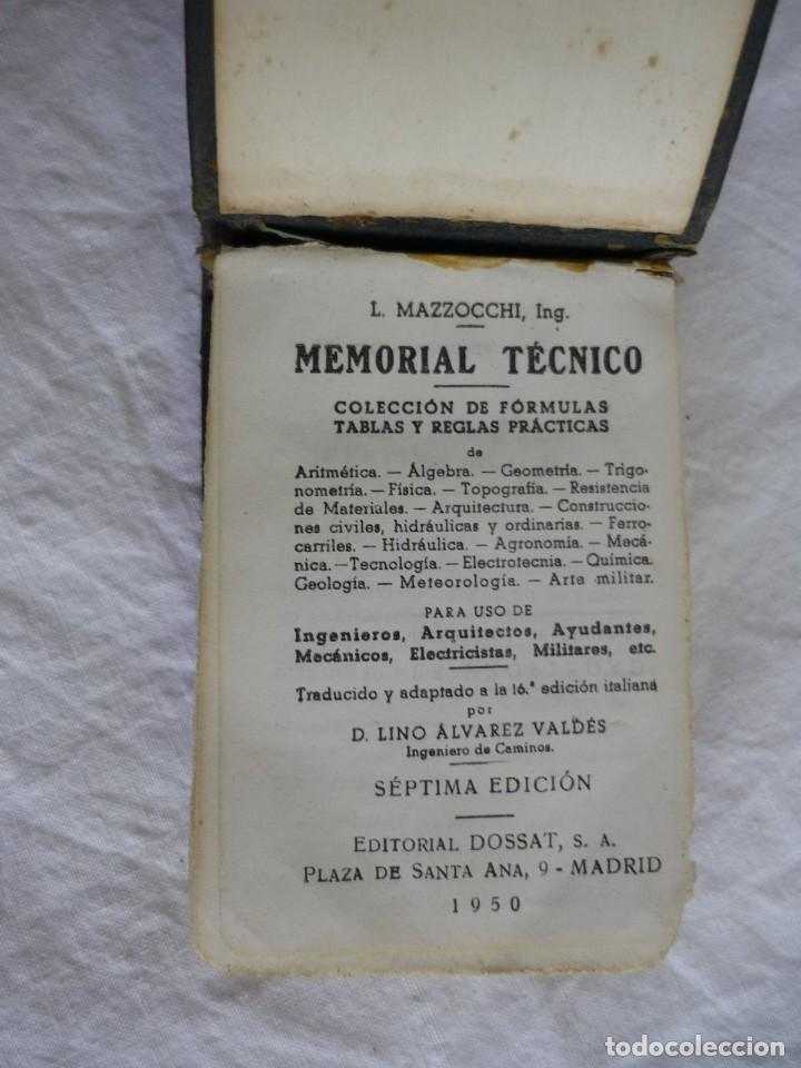 Libros de segunda mano de ciencias: Memorial T&eacute;cnico 1950 Editorial Dossal - Foto 6