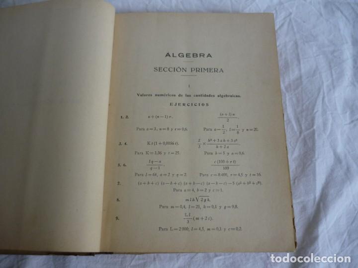 Libros de segunda mano de ciencias: Ejercicios y problemas de &Aacute;lgebra, M. Garc&iacute;a Ardua 1950 - Foto 9