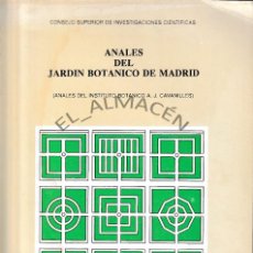 Libros de segunda mano: ANALES JARDÍN BOTÁNICO DE MADRID. TOMO 37 - I (C.S.I.C. 1980) SIN USAR.. Lote 336878553