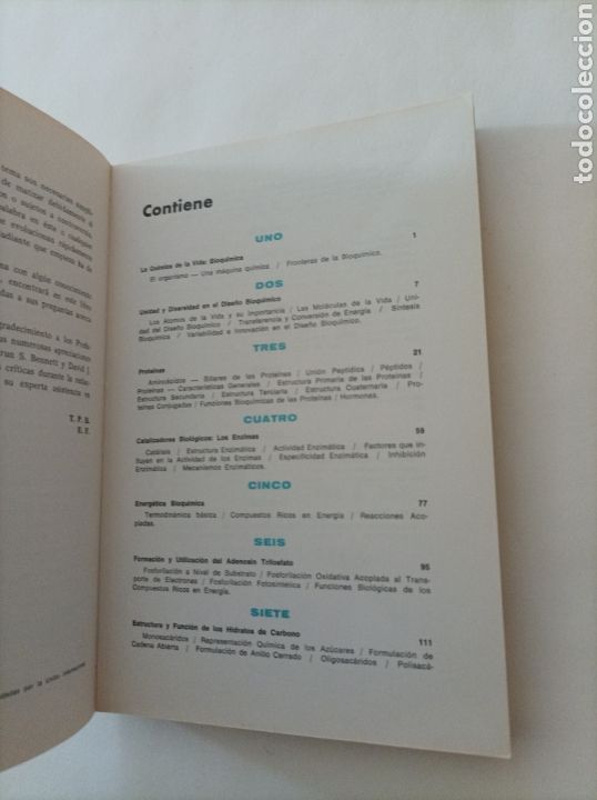 Libros de segunda mano de ciencias: Fundamentos modernos de bioqu&iacute;mica. Estructura y funci&oacute;n de las mol&eacute;culas biol&oacute;gicas Bennett Frieden - Foto 3