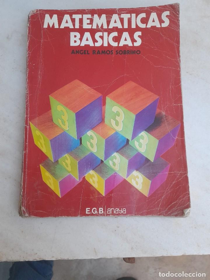 Libros de segunda mano de ciencias: Libro de matem&aacute;ticas Educaci&oacute;n General b&aacute;sica Anaya EGB - Foto 1