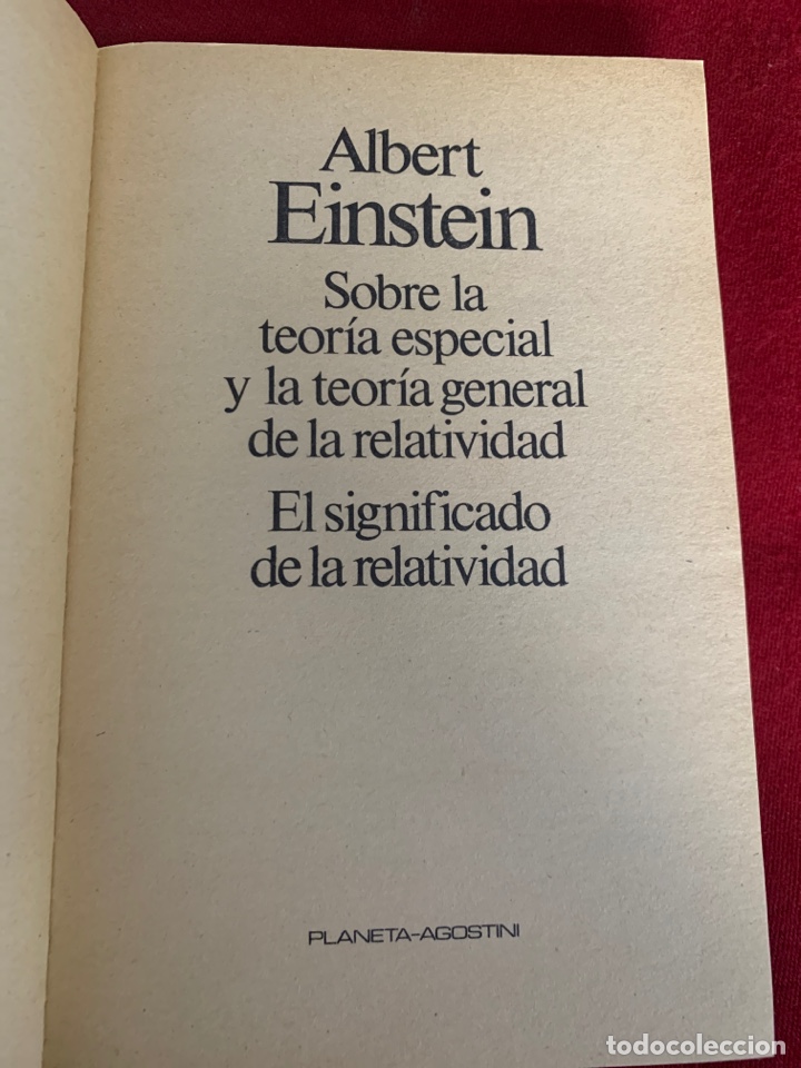 Libros de segunda mano de ciencias: El significado de la relatividad. Albert Einstein. - Foto 4