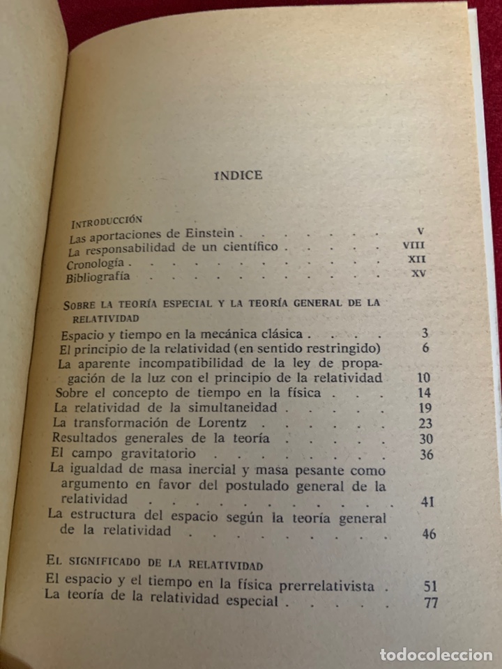 Libros de segunda mano de ciencias: El significado de la relatividad. Albert Einstein. - Foto 6