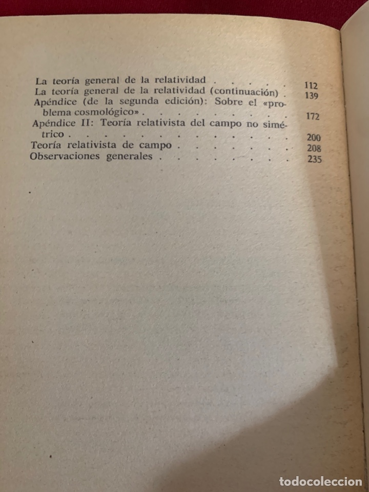 Libros de segunda mano de ciencias: El significado de la relatividad. Albert Einstein. - Foto 7