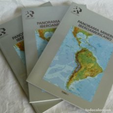 Libros de segunda mano: PANORAMA MINERO IBEROAMERICANO, 3 TOMOS, COMPLETO, 1992. Lote 340537948