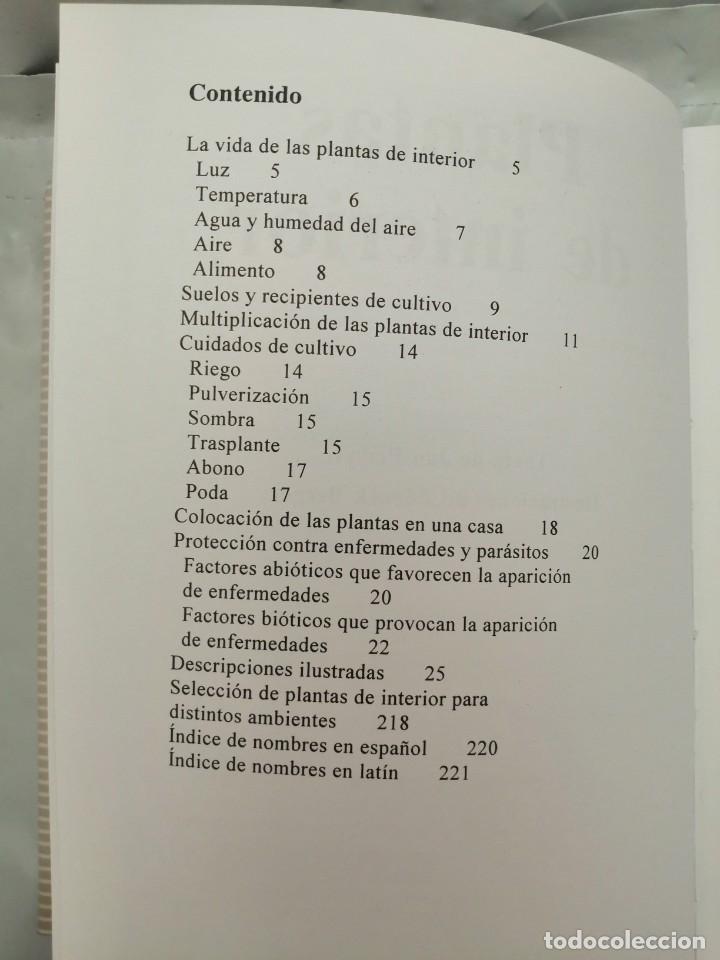 Libros de segunda mano: PLANTAS DE INTERIOR - Foto 3