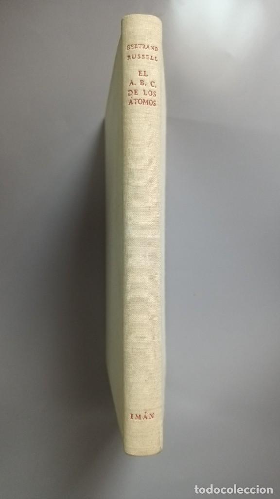 Libros de segunda mano de ciencias: EL A. B. C. DE LOS ATOMOS - RUSSELL, BERTRAND - PRIMERA EDICI&Oacute;N 1945 - Foto 1