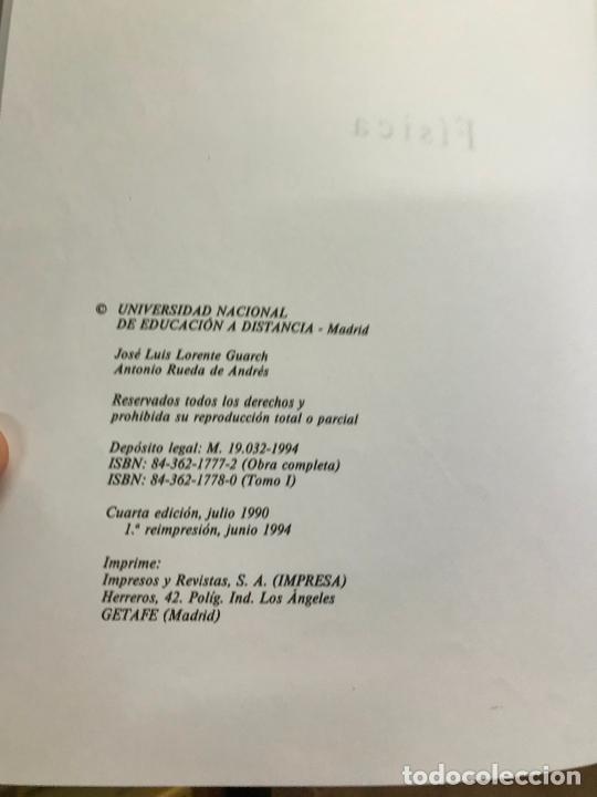 Libros de segunda mano de ciencias: F&Iacute;SICA. TOMO I. UNED. 1994. - Foto 4