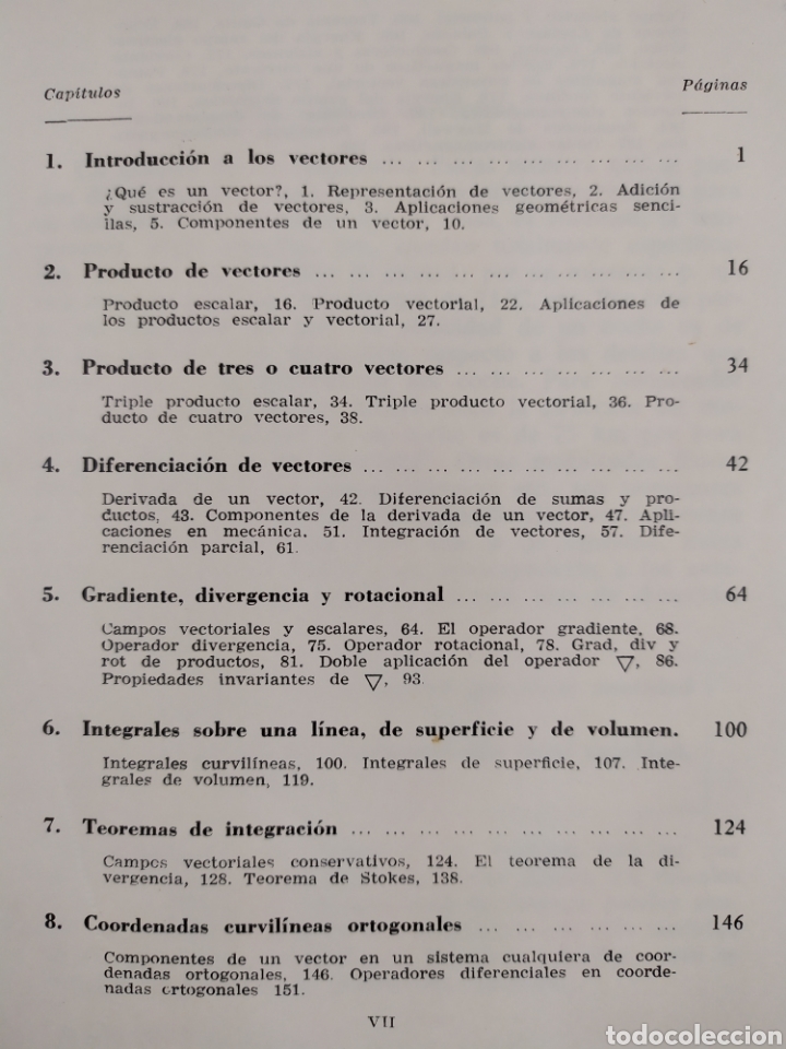 Libros de segunda mano de ciencias: AN&Aacute;LISIS VECTORIAL / S. SIMONS / 1968. EDITORIAL ALHAMBRA - Foto 2