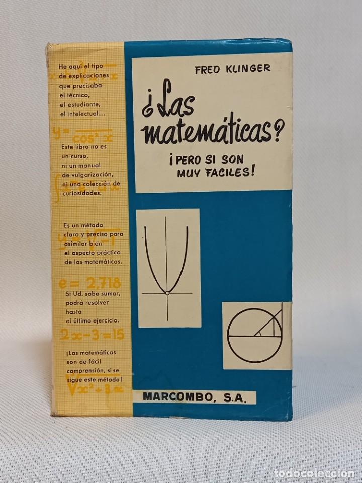 Libros de segunda mano de ciencias: &iquest;LAS MATEMATICAS? &iexcl;PERO SI SON MUY FACILES!. FRED KLINGER. MARCOMBO. 1961 - Foto 1
