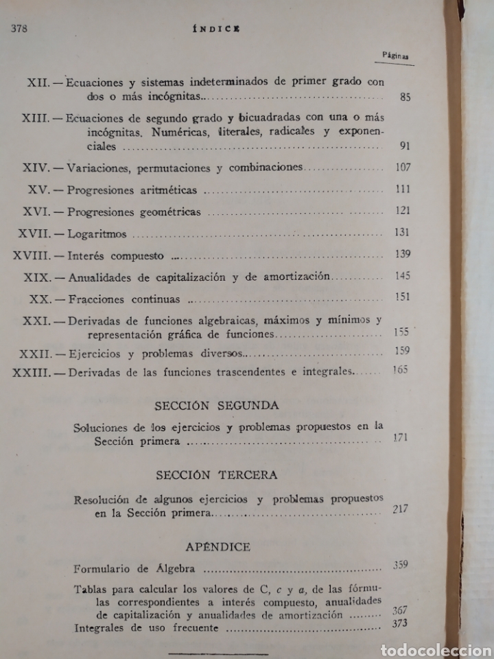 Libros de segunda mano de ciencias: EJERCICIOS Y PROBLEMAS DE ALGEBRA / M. GARCIA ARDUA / 1962 - Foto 4