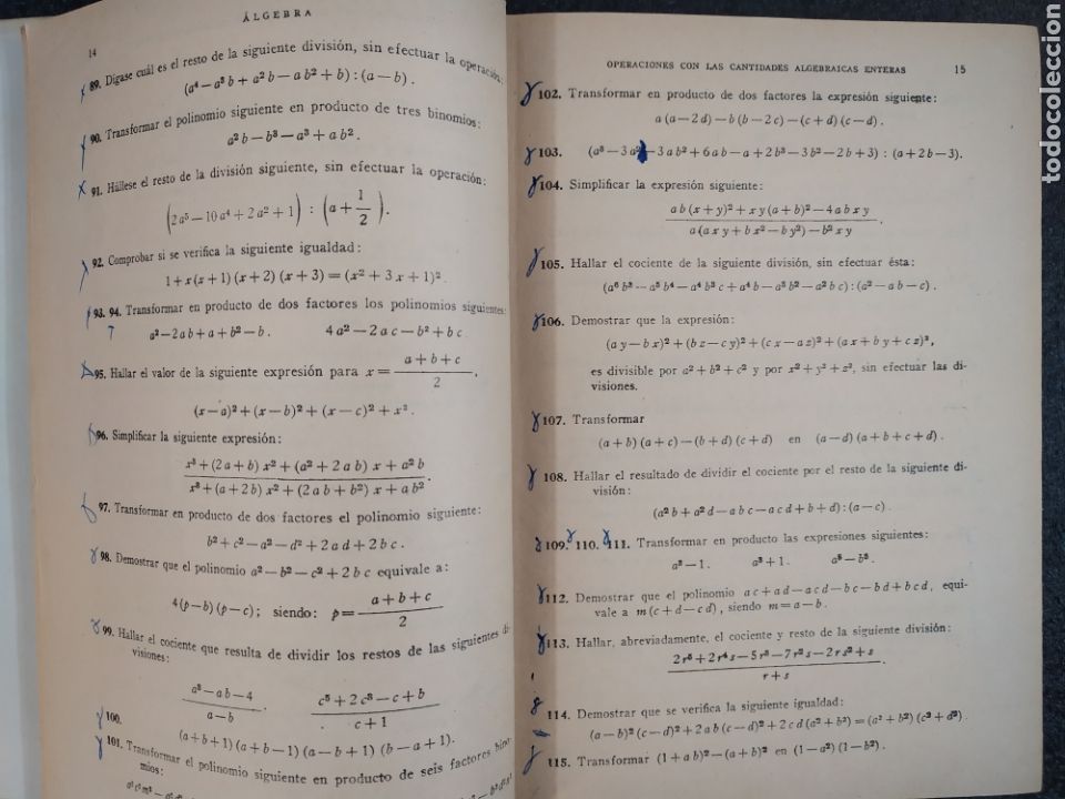 Libros de segunda mano de ciencias: EJERCICIOS Y PROBLEMAS DE ALGEBRA / M. GARCIA ARDUA / 1962 - Foto 5