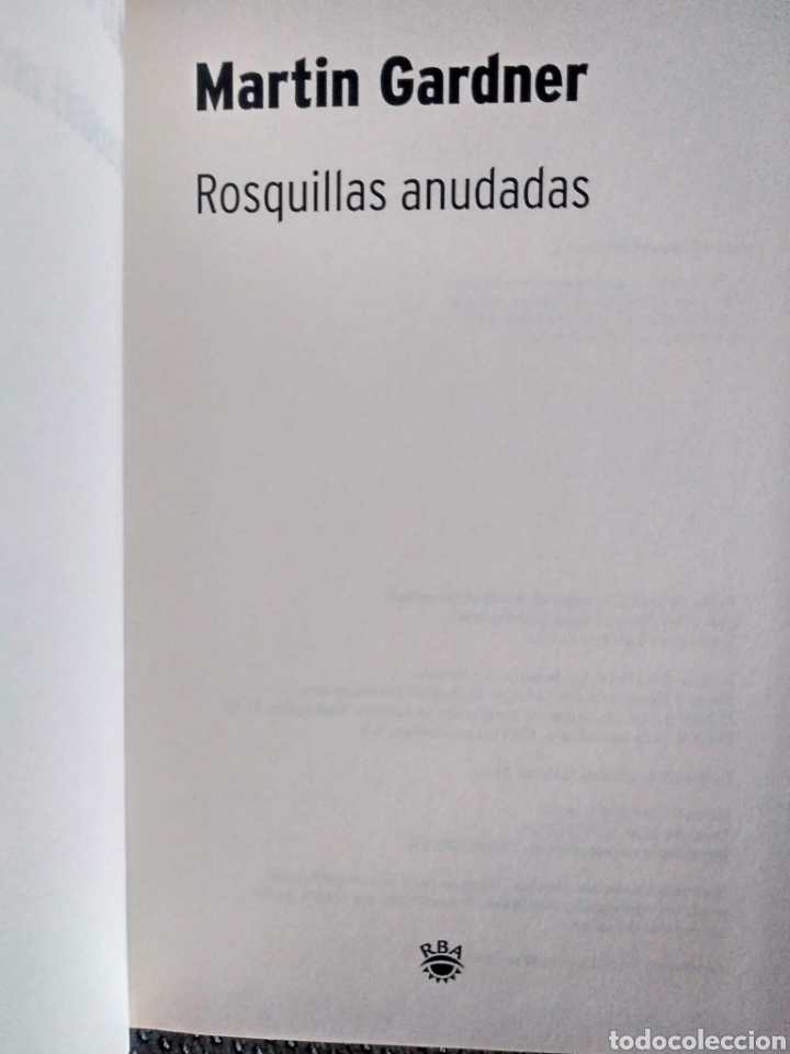 Libros de segunda mano de ciencias: Rosquillas anudadas / Mart&iacute;n Gardner - Foto 2
