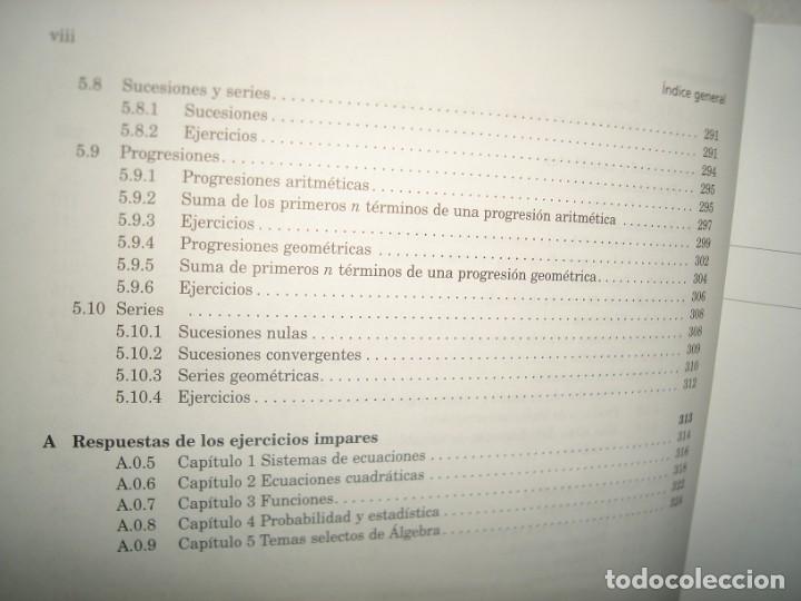 Libros de segunda mano de ciencias: 7- &Aacute;LGEBRA. SEGUNDO CURSO - OTEYZA, LAM, HERN&Aacute;NDEZ, CARRILLO - Foto 5