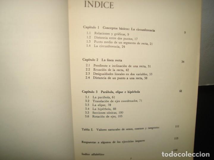 Libros de segunda mano de ciencias: 7- GEOMETR&Iacute;A ANAL&Iacute;TICA BIDIMENSIONAL. SUBCONJUNTO DEL PLANO - HOWARD E. TAYLOR - Foto 4