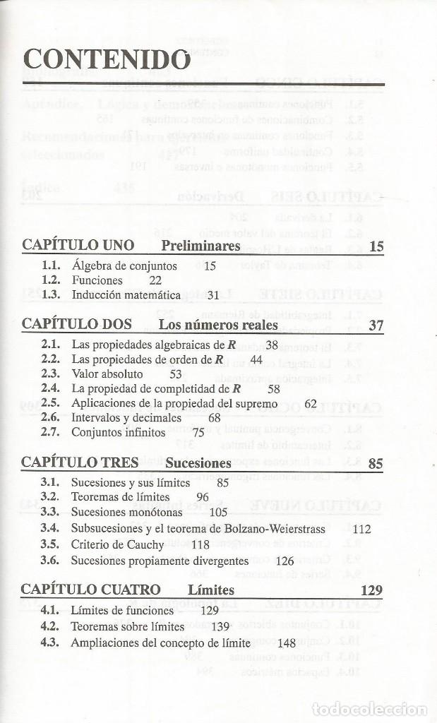 Libros de segunda mano de ciencias: Introducci&oacute;n al an&aacute;lisis matem&aacute;tico de una variable. Robert G. Bartle, Donald R. Sherbert. 2a. Edic. - Foto 2