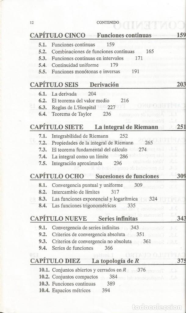 Libros de segunda mano de ciencias: Introducci&oacute;n al an&aacute;lisis matem&aacute;tico de una variable. Robert G. Bartle, Donald R. Sherbert. 2a. Edic. - Foto 3