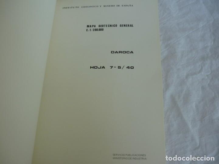 Libros de segunda mano: Mapa geot&eacute;cnico general 1:200.000, 1976, Daroca - Foto 5