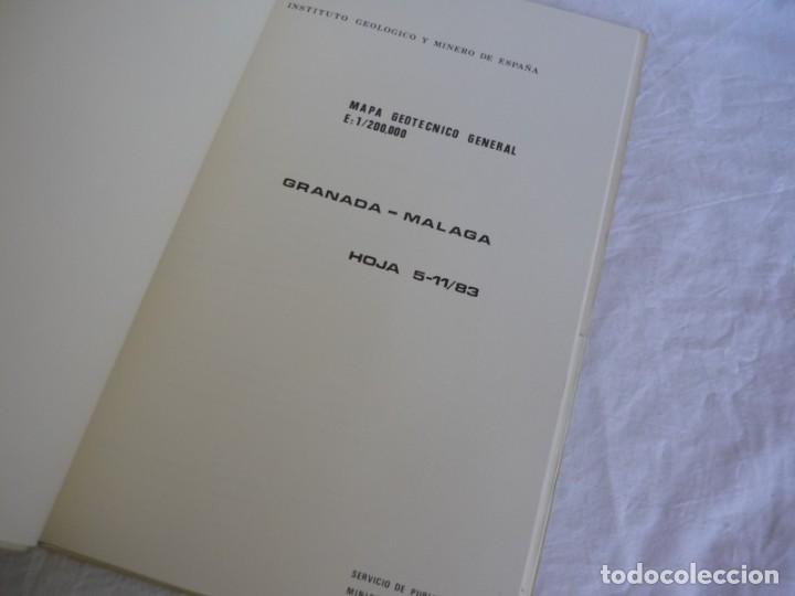 Libros de segunda mano: Mapa geot&eacute;cnico general 1:200.000, 1973, Granada - M&aacute;laga - Foto 5