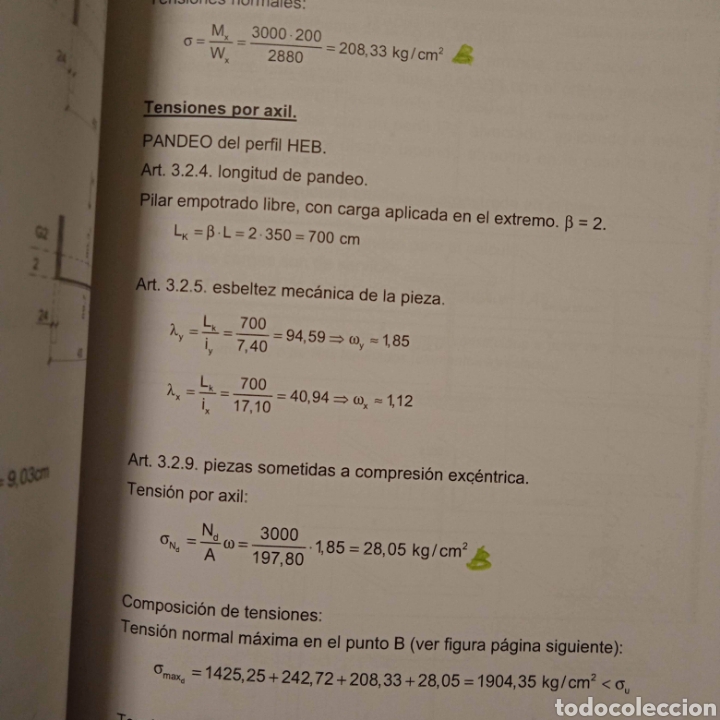 Libros de segunda mano de ciencias: EJERCICIOS RESUELTOS. ESTRUCTURAS 2 #4405 - Foto 8