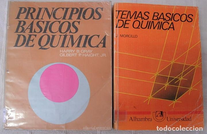 Libros de segunda mano de ciencias: LOTE 2 Libros TEMAS BASICOS DE QUIMICA + PRINCIPIOS BASICOS DE QUIMICA Reverte Alhambra - Foto 1