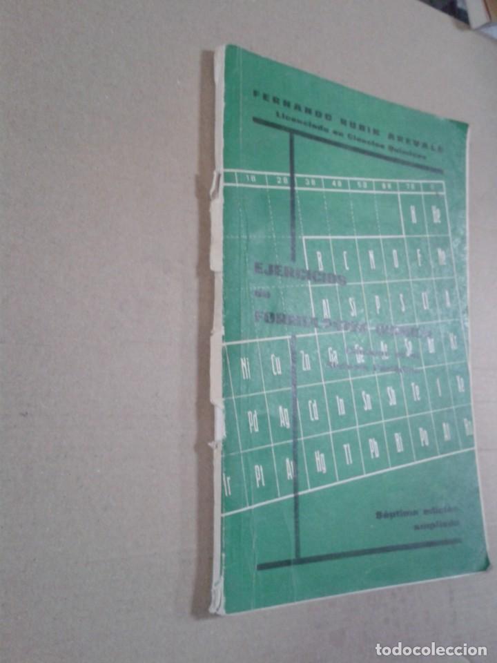 Libros de segunda mano de ciencias: EJERCICIOS DE FORMULACI&Oacute;N QU&Iacute;MICA. FERNANDO RUB&Iacute;N - Foto 2