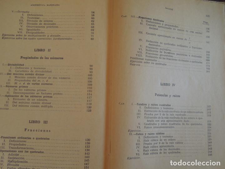 Libros de segunda mano de ciencias: ARITM&Eacute;TICA RAZONADA - CURSO SUPERIOR - EDICIONES BRU&Ntilde;O 195.. - Foto 4