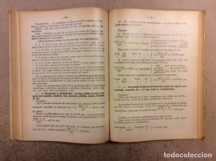 Libros de segunda mano de ciencias: CALCULO MERCANTIL. M. BOFILL Y TR&Iacute;AS. EDICIONES BOFILL Y TR&Iacute;AS 1963 - Foto 5
