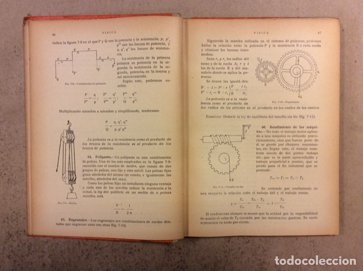 Libros de segunda mano de ciencias: F&Iacute;SICA. QUINTO CURSO DE BACHILLERATO - COMUNES (PLAN DE 1953). EDICIONES BRU&Ntilde;O 1954 - Foto 4