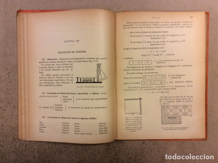 Libros de segunda mano de ciencias: F&Iacute;SICA. QUINTO CURSO DE BACHILLERATO - COMUNES (PLAN DE 1953). EDICIONES BRU&Ntilde;O 1954 - Foto 5