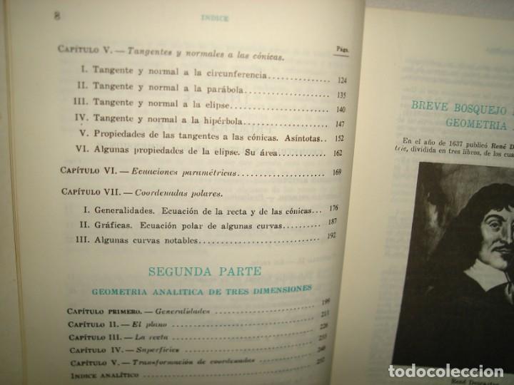Libros de segunda mano de ciencias: 14- GEOMETR&Iacute;A ANAL&Iacute;TICA - ANFOSSI FLORES MEYER - Foto 4