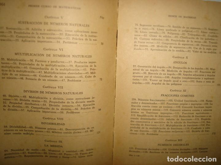 Libros de segunda mano de ciencias: 17- MATEM&Aacute;TICAS, PRIMER CURSO - ARQU&Iacute;MEDES CABALLERO - Foto 4