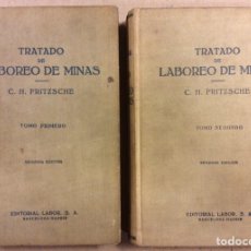 Libros de segunda mano: TRATADO DE LABOREO DE MINAS. C.H. FRITZSCHE. EDITORIAL LABOR 1961. 2 TOMOS. Lote 346771998