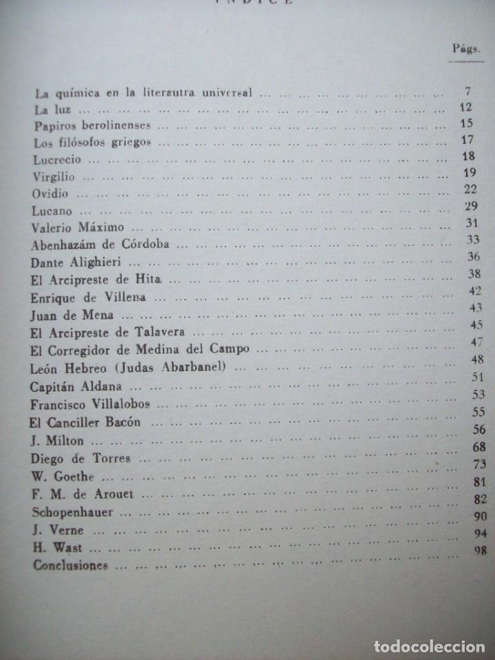 Libros de segunda mano de ciencias: La qu&iacute;mica en la literatura universal. - Foto 2