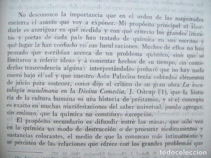 Libros de segunda mano de ciencias: La qu&iacute;mica en la literatura universal. - Foto 3