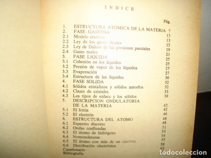 Libros de segunda mano de ciencias: 18- ESTRUCTURA DE LA MATERIA - FRANCISCO MEDINA - Foto 3