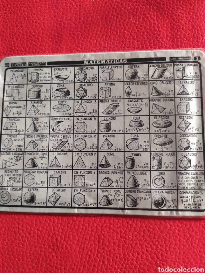Libros de segunda mano de ciencias: ANTIGUO FORMULARIO DE MATEM&Aacute;TICAS - Foto 2