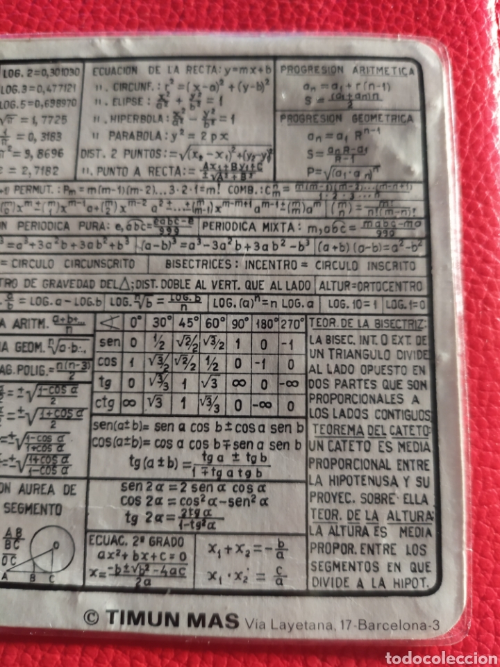 Libros de segunda mano de ciencias: ANTIGUO FORMULARIO DE MATEM&Aacute;TICAS - Foto 5